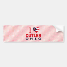 I love Cutler, Ohio Bumper Stickers
