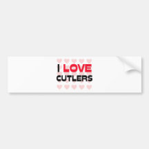 I LOVE CUTLERS BUMPER STICKERS