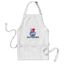 I Love Cuttlefish aprons by foodshirts I Love Cuttlefish aprons