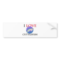 I Love Cuttlefish bumper stickers by foodshirts I Love Cuttlefish bumper stickers