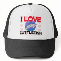 I Love Cuttlefish hats