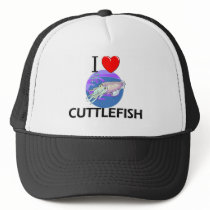 I Love Cuttlefish hats