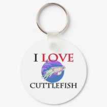 I Love Cuttlefish keychains by foodshirts I Love Cuttlefish keychains