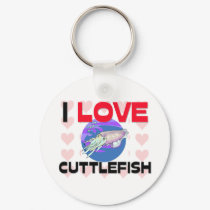 I Love Cuttlefish keychains by foodshirts I Love Cuttlefish keychains