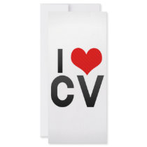 I Love CV Custom Rack Card