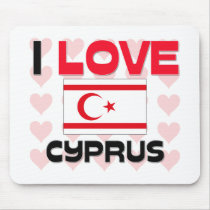 I Love Cyprus mousepads