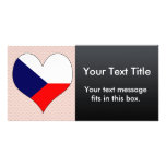 I Love Czech Custom Photo Card