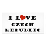I Love  Czech Republic Picture Card