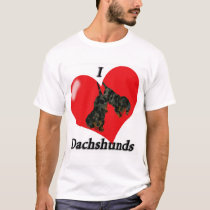 I Love Dachshunds t-Shirt