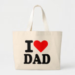I love dad canvas bag