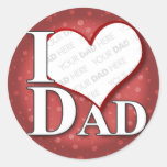 I Love Dad Sticker