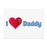 I Love Daddy Postcards