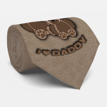 I Love Daddy Teddy Bears Tie