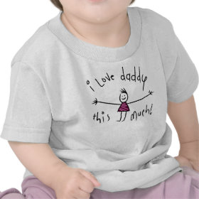 I LOVE DADDY THIS MUCH! NEW FATHERS DAY GIFT IDEA T SHIRT