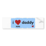 i love daddy xoxo bumper sticker