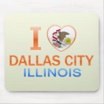 I Love Dallas City, IL Mousepads