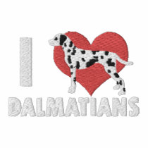 I Love Dalmatians Embroidered Shirt (Polo) embroidered shirts by MenagerieMayhem I Love Dalmatians Embroidered Shirt (Polo) embroidered shirts