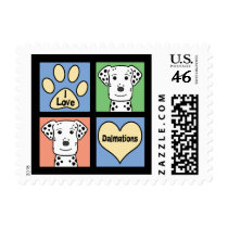 I Love Dalmations postage