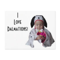 I Love Dalmations! postcards