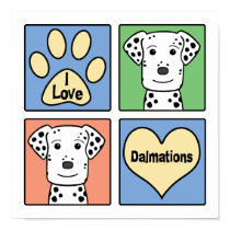 I Love Dalmations posters