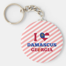 I Love Damascus, Georgia Keychain
