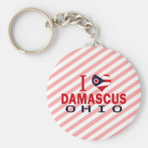 I love Damascus, Ohio Key Chain