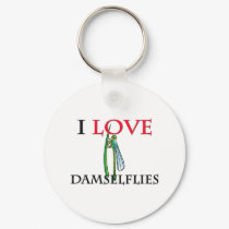 I Love Damselflies keychains by tshirtshirts I Love Damselflies keychains