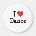 I love Dance heart custom personalized Magnet