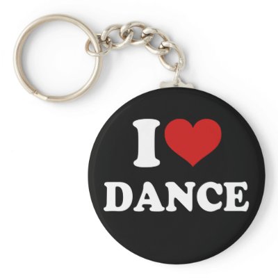 I Love Dance Key Chains