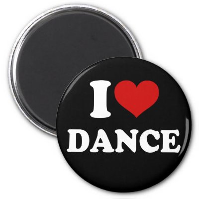 I Love Dance magnets