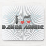I Love Dance Music Mouse Pad