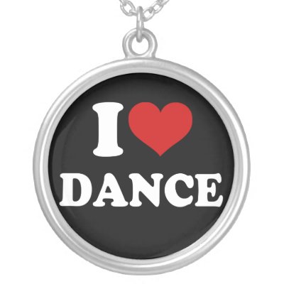 I Love Dance necklaces