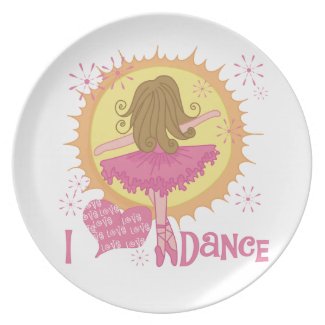 I Love Dance Plate