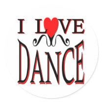 I Love Dance stickers