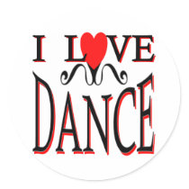 I Love Dance stickers