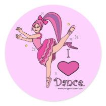 I Love Dance! stickers by PenguinCornerStore I Love Dance! stickers