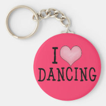 I Love Dancing Key Chains