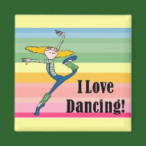 I love dancing magnet by Tamathaa I love dancing magnet