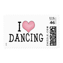 I Love Dancing postage by MishMoshTees I Love Dancing postage