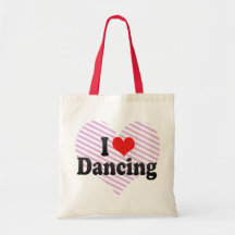 I Love Dancing Tote Bags