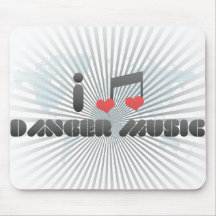 I Love Danger Music Mouse Pad