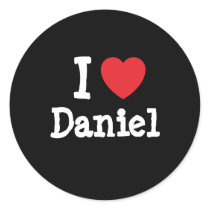 I love Daniel heart custom personalized stickers by funnycustomtshirts I love Daniel heart custom personalized stickers
