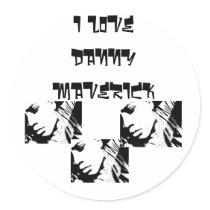 I LOVE DANNY MAVERICK STICKER by Dmariex I LOVE DANNY MAVERICK STICKER