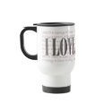 I LOVE DARCY! Travel Mug by ivmoores I LOVE DARCY! Travel Mug