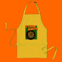 I LOVE DARTS aprons by nassosvakalis I LOVE DARTS aprons