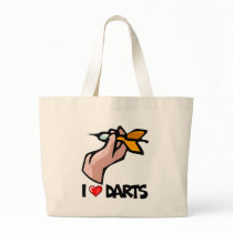 I Love Darts Canvas Bag