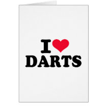 I love Darts Greeting Card