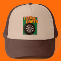 I LOVE DARTS hats by nassosvakalis I LOVE DARTS hats