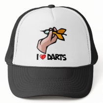 I Love Darts Mesh Hats