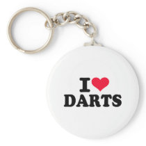 I love Darts Key Chains
